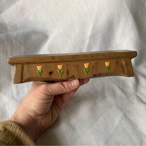 Vintage Holland Mold Ceramic Handmade Trinket/Figurine Display Bench Shelf!